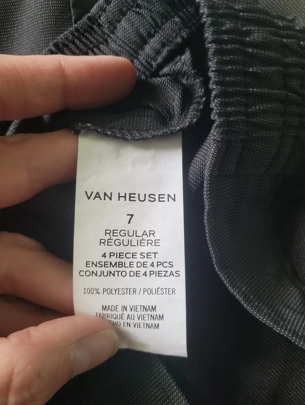 Van Heusen Black Boys 4-Piece Formal Set